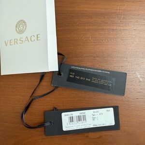 Versace Black Authenticity Tag